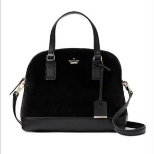 Kate Spade Cameron street velvet Lottie satchel